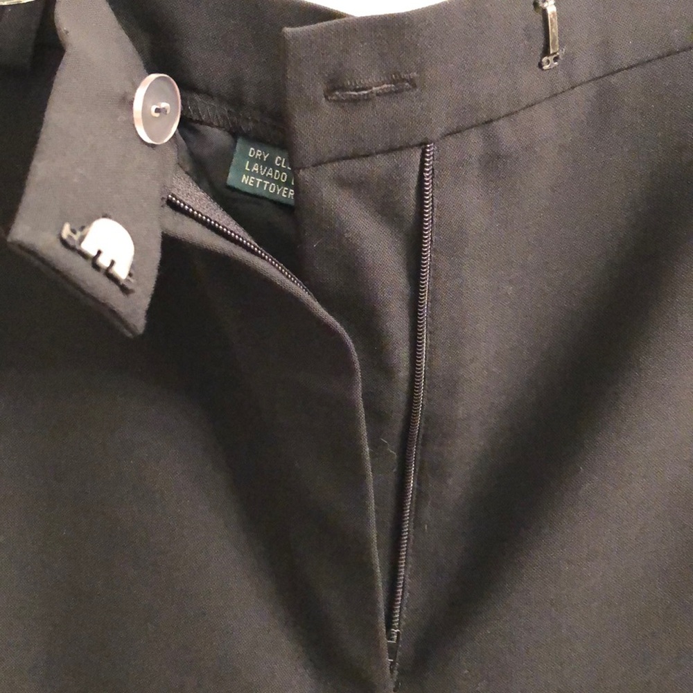 EUC Ralph Lauren Wool Blend black career pants size 8